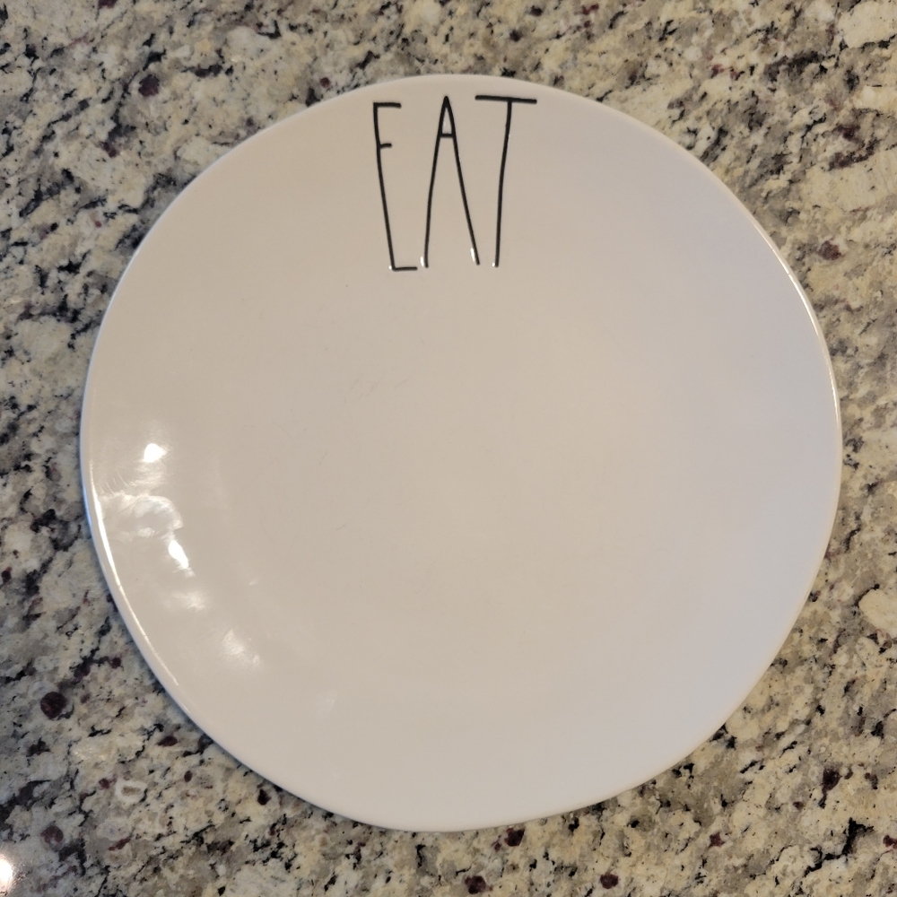 Rae Dunn "Eat" ceramic plate